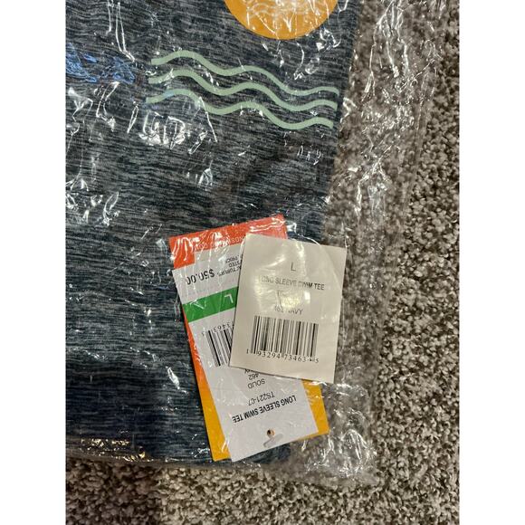 Surf & Swim Co  SPF 50+  Long Sleeve Swim Rash Guard Navy  Large  New - Picture 4 of 6